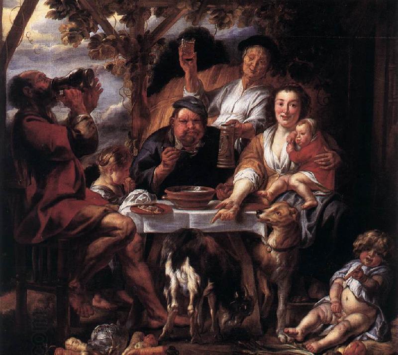 JORDAENS, Jacob Eating Man f China oil painting art